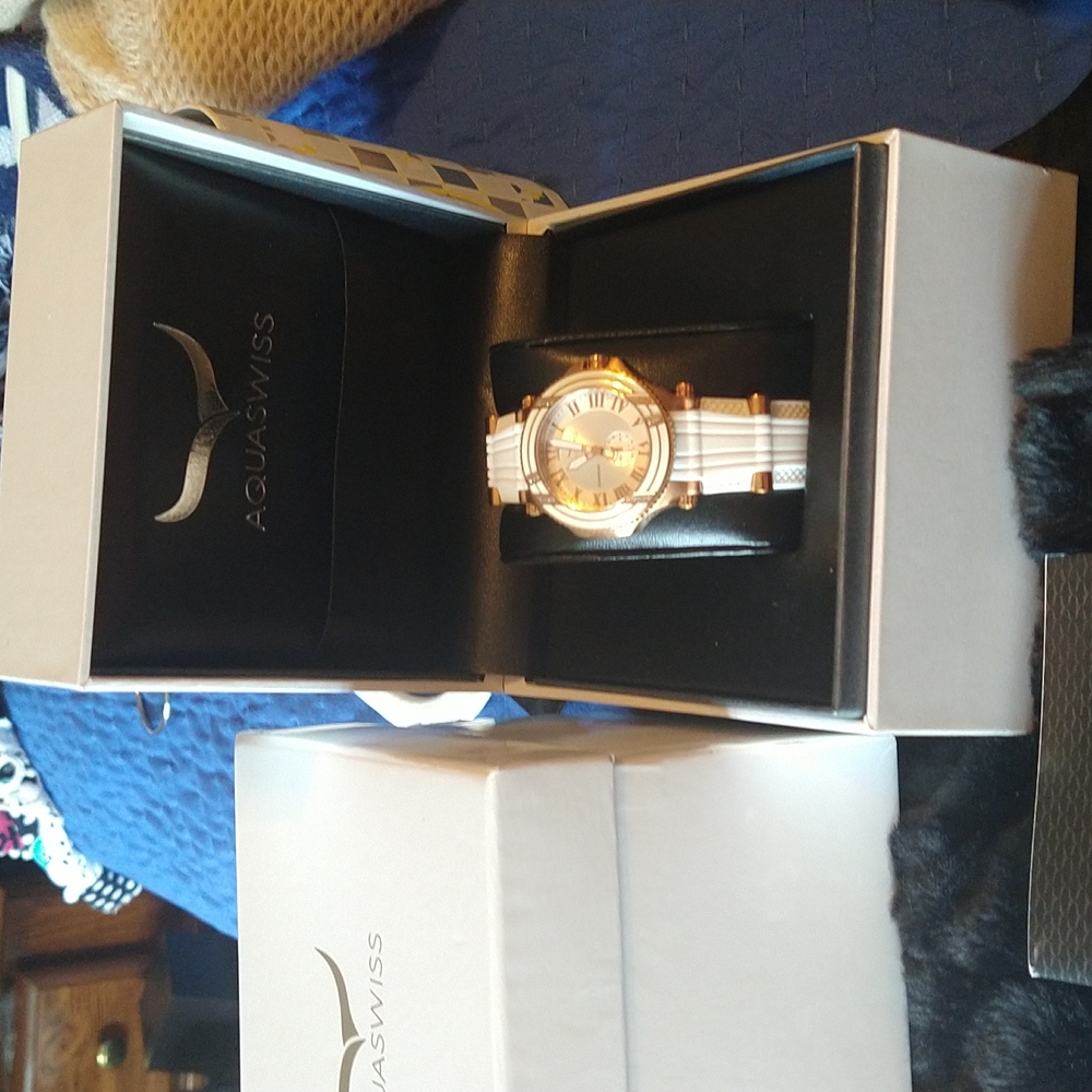 Diamond AquaSwiss bolt watch